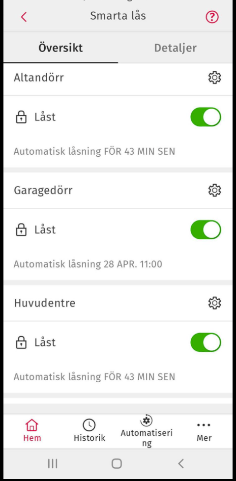 Smarta lås med app