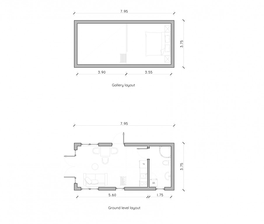 planlösning attefallshus med loft